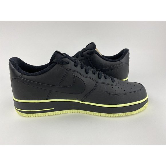Nike Air Force 1 Low Ribbon Volt Black Men's Size 14 Sneakers Shoes - Picture 12 of 12